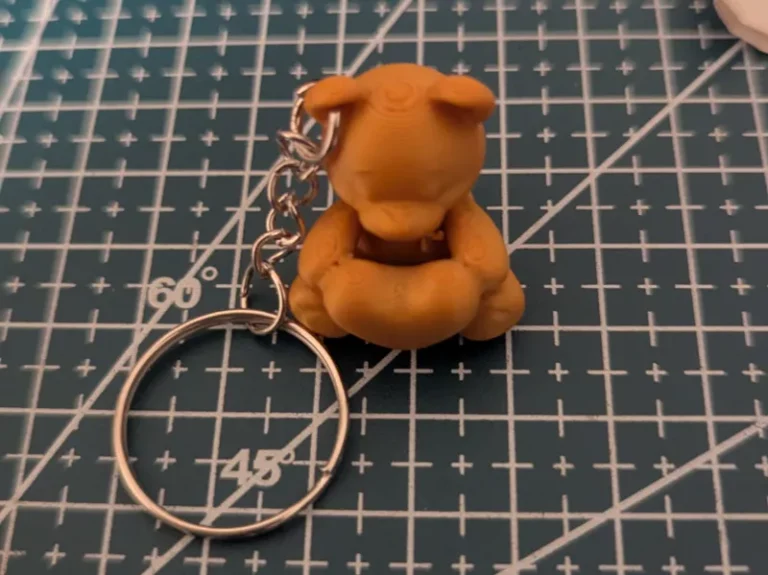 3D-gedruckter Bär Schlüsselanhänger